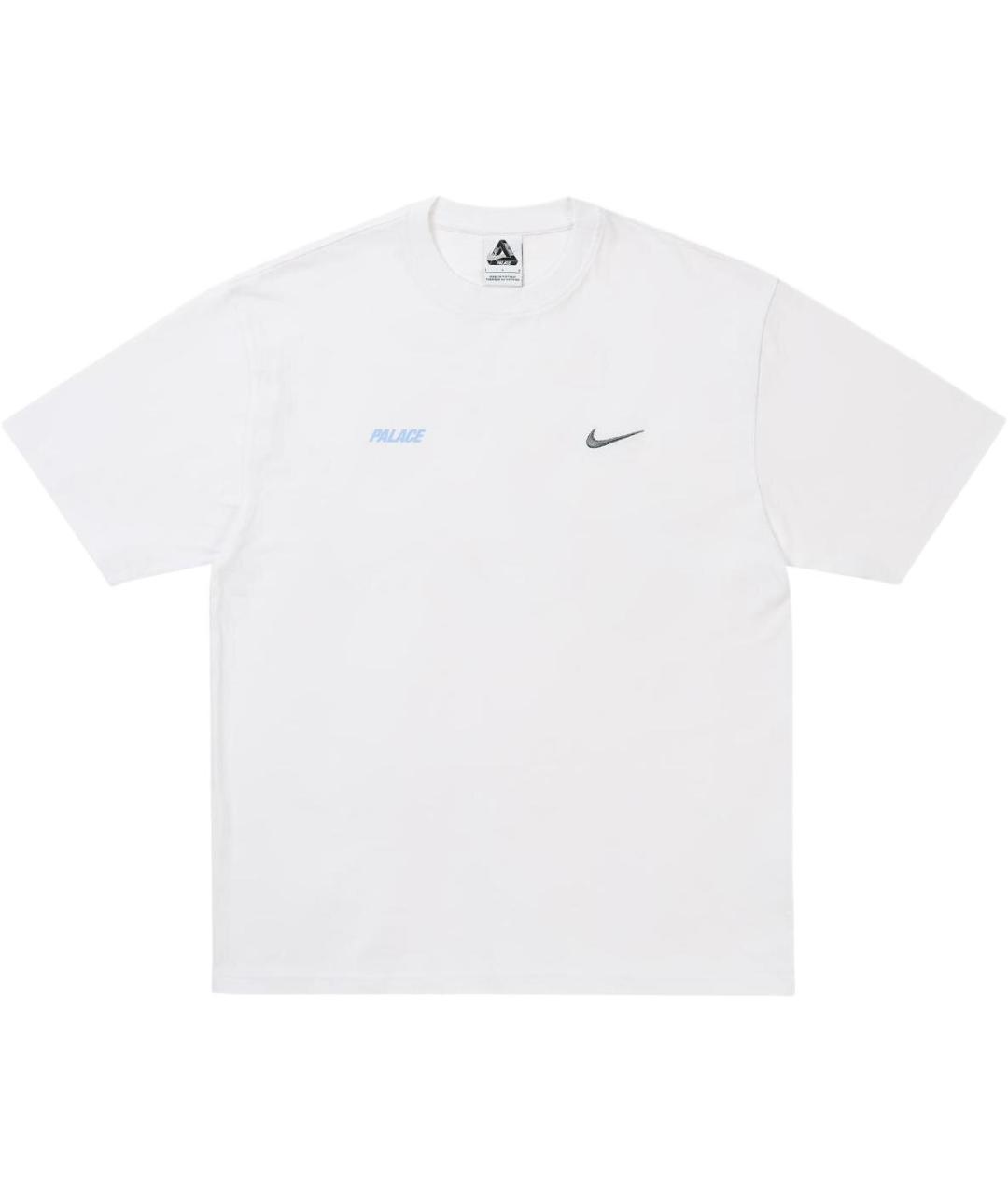 PALACE Белая хлопковая футболка, фото 2