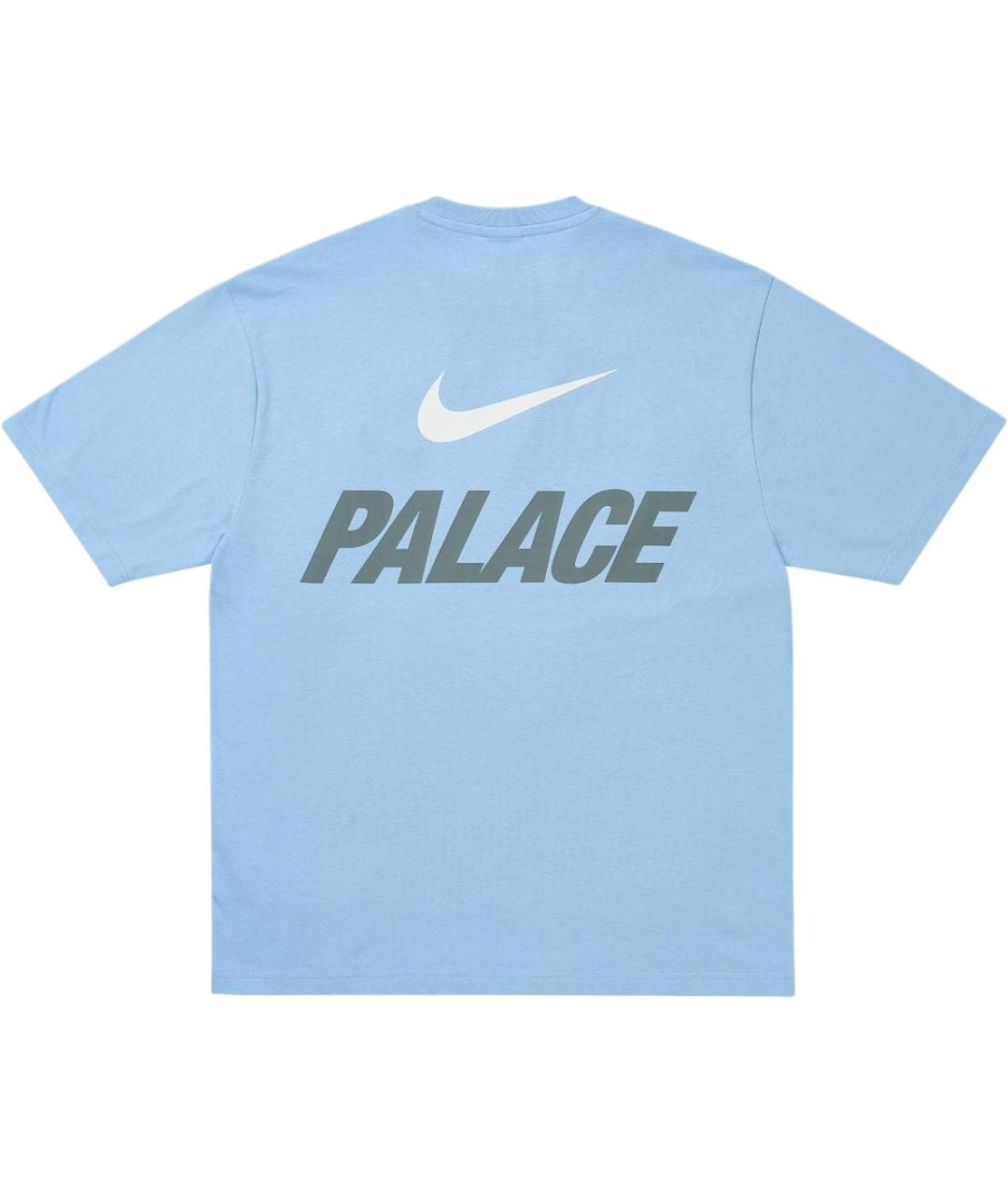 PALACE Синяя хлопковая футболка, фото 1