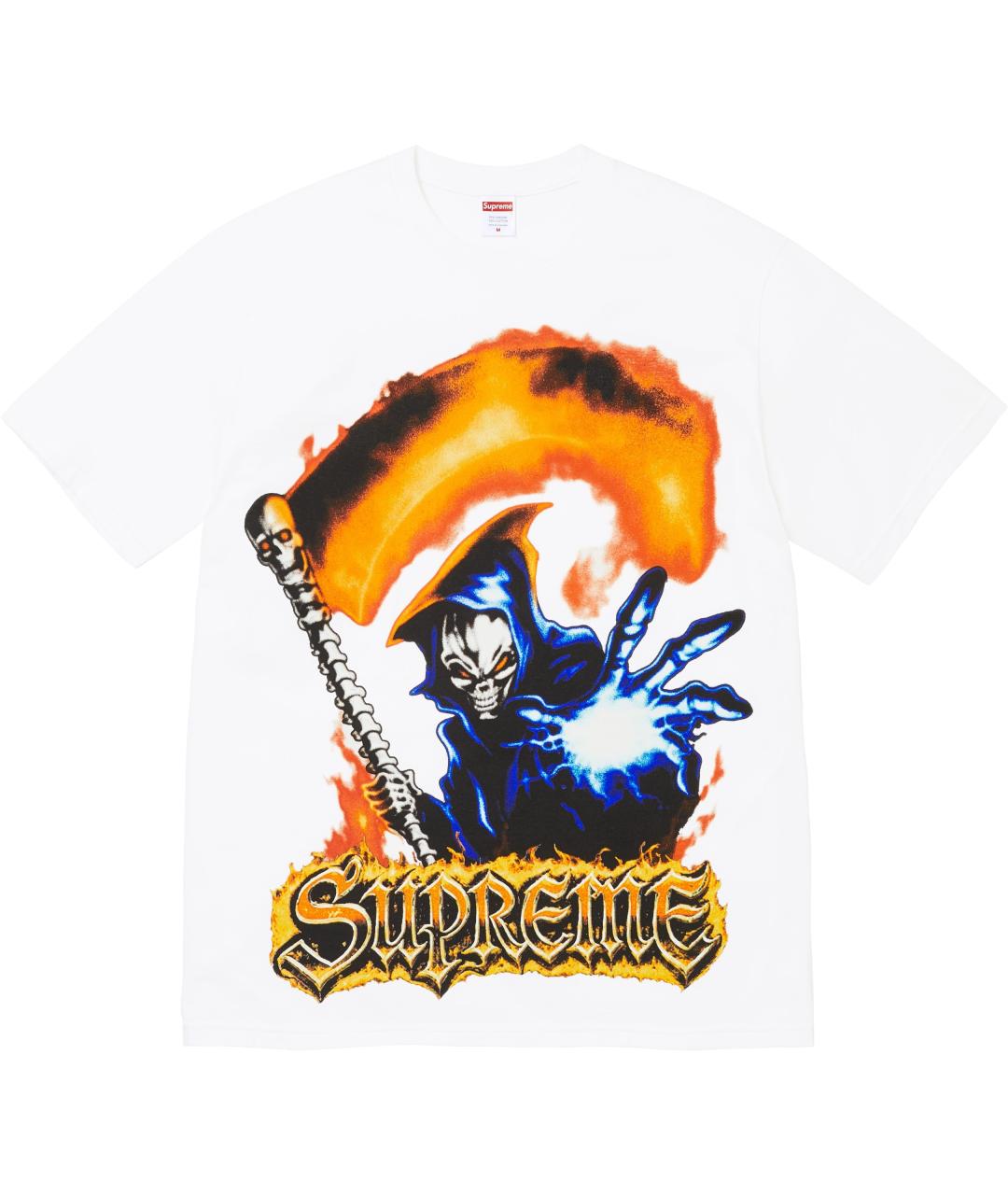 SUPREME Белая футболка, фото 1