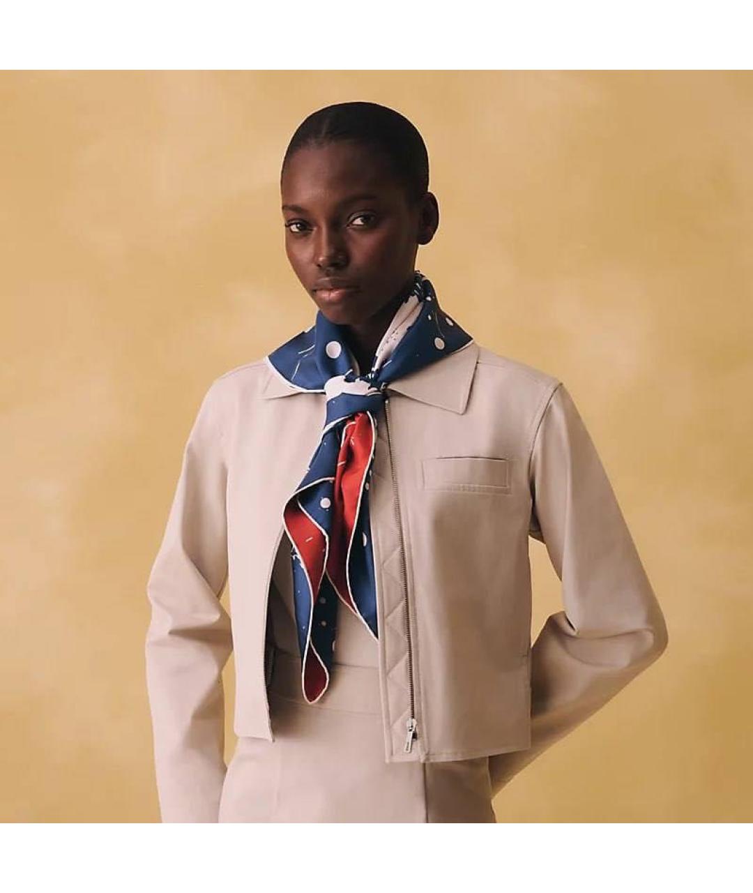 HERMES Мульти шелковый платок, фото 4