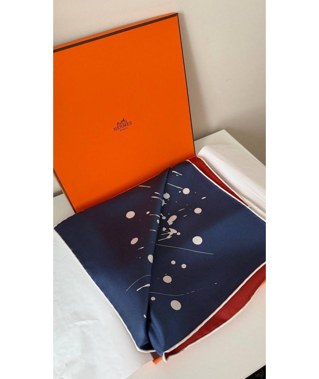HERMES Мульти шелковый платок, фото 3