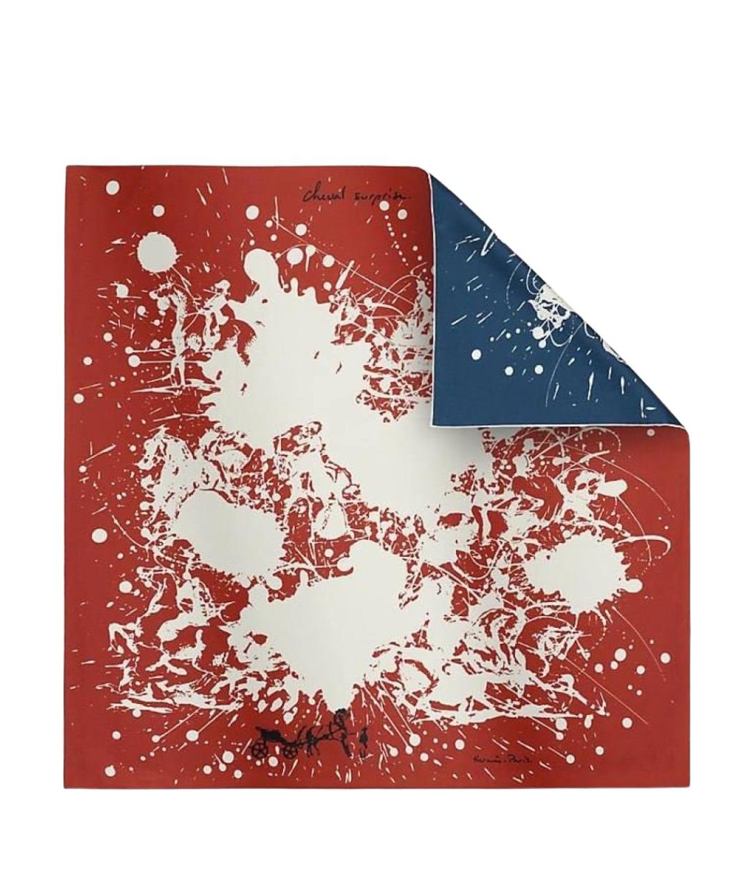 HERMES Мульти шелковый платок, фото 1