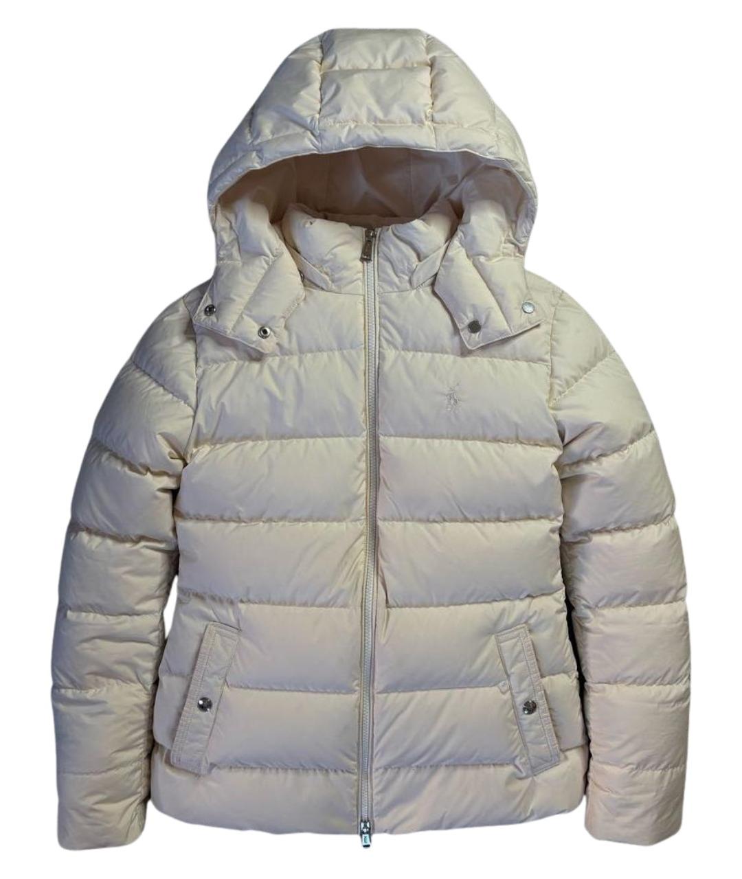 POLO RALPH LAUREN Белый полиэстеровый пуховик, фото 1