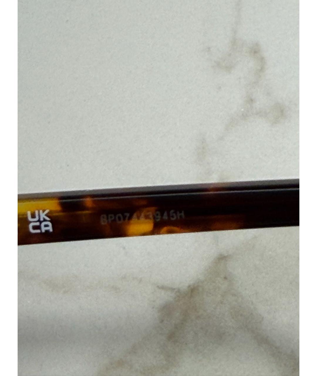 MIU MIU Коричневые пластиковые солнцезащитные очки, фото 6