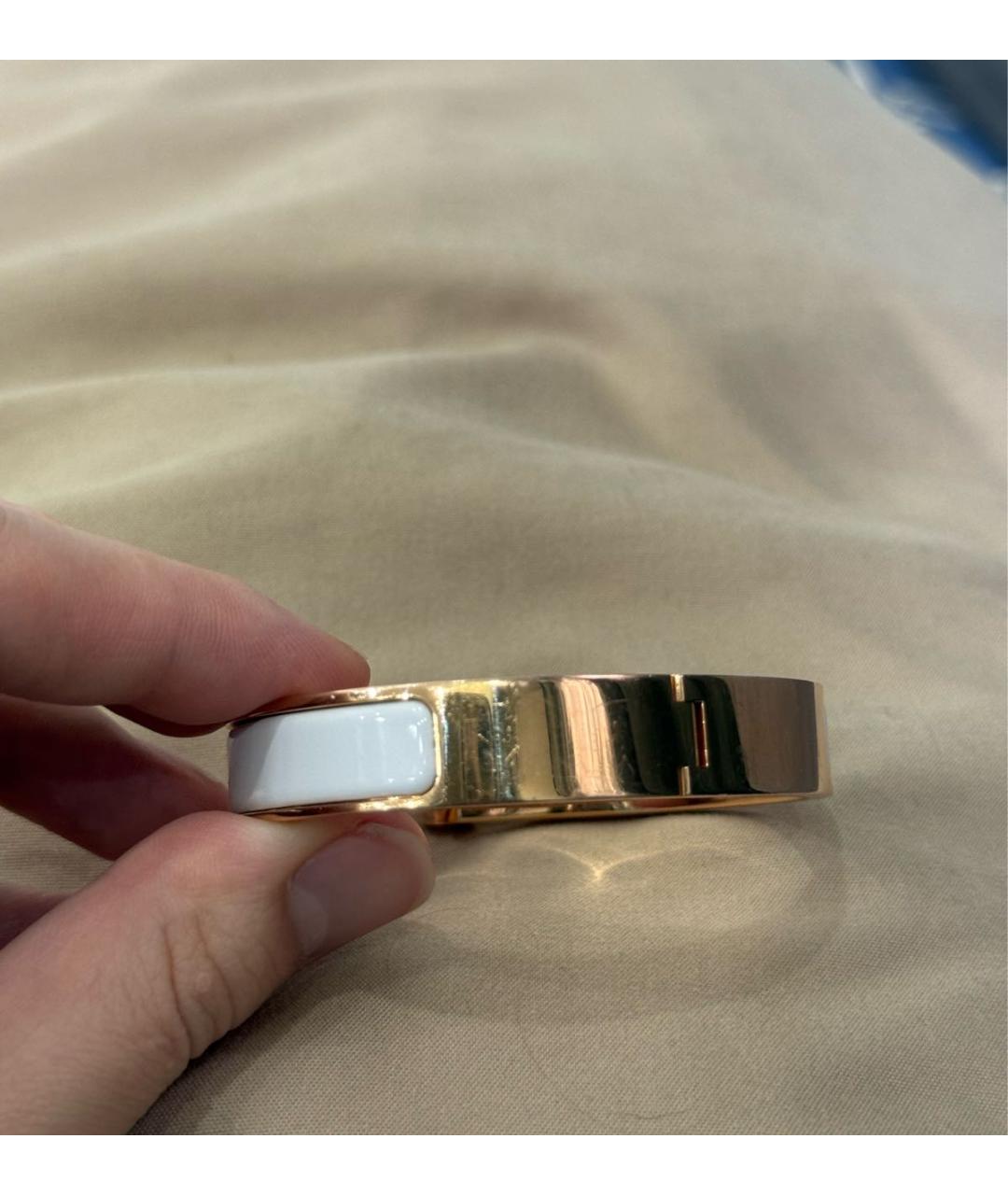 HERMES Белый браслет, фото 4