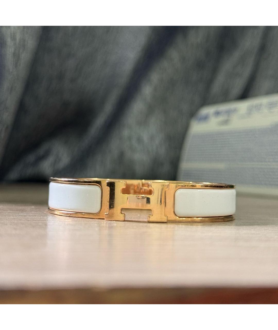 HERMES Белый браслет, фото 2
