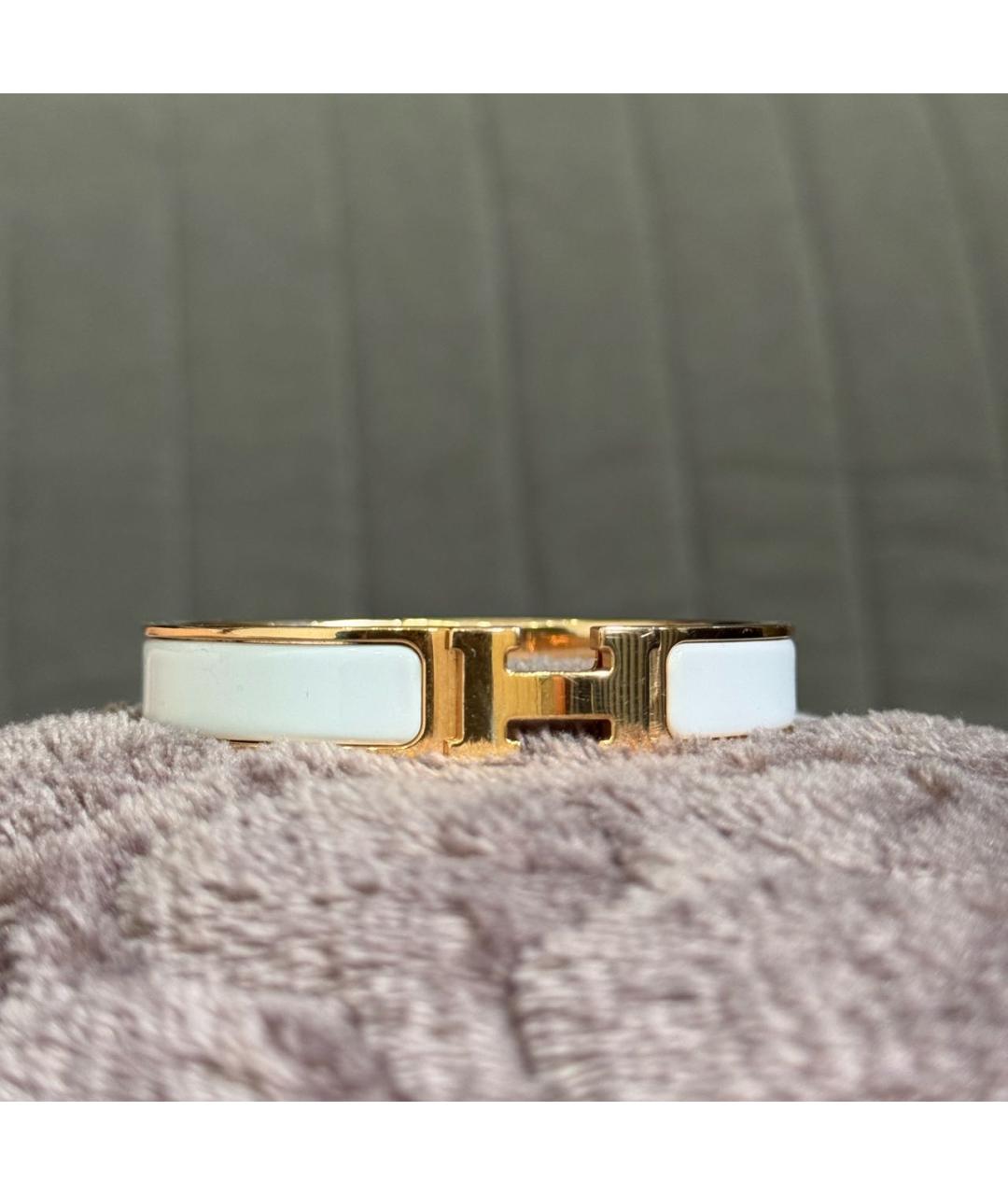 HERMES Белый браслет, фото 3