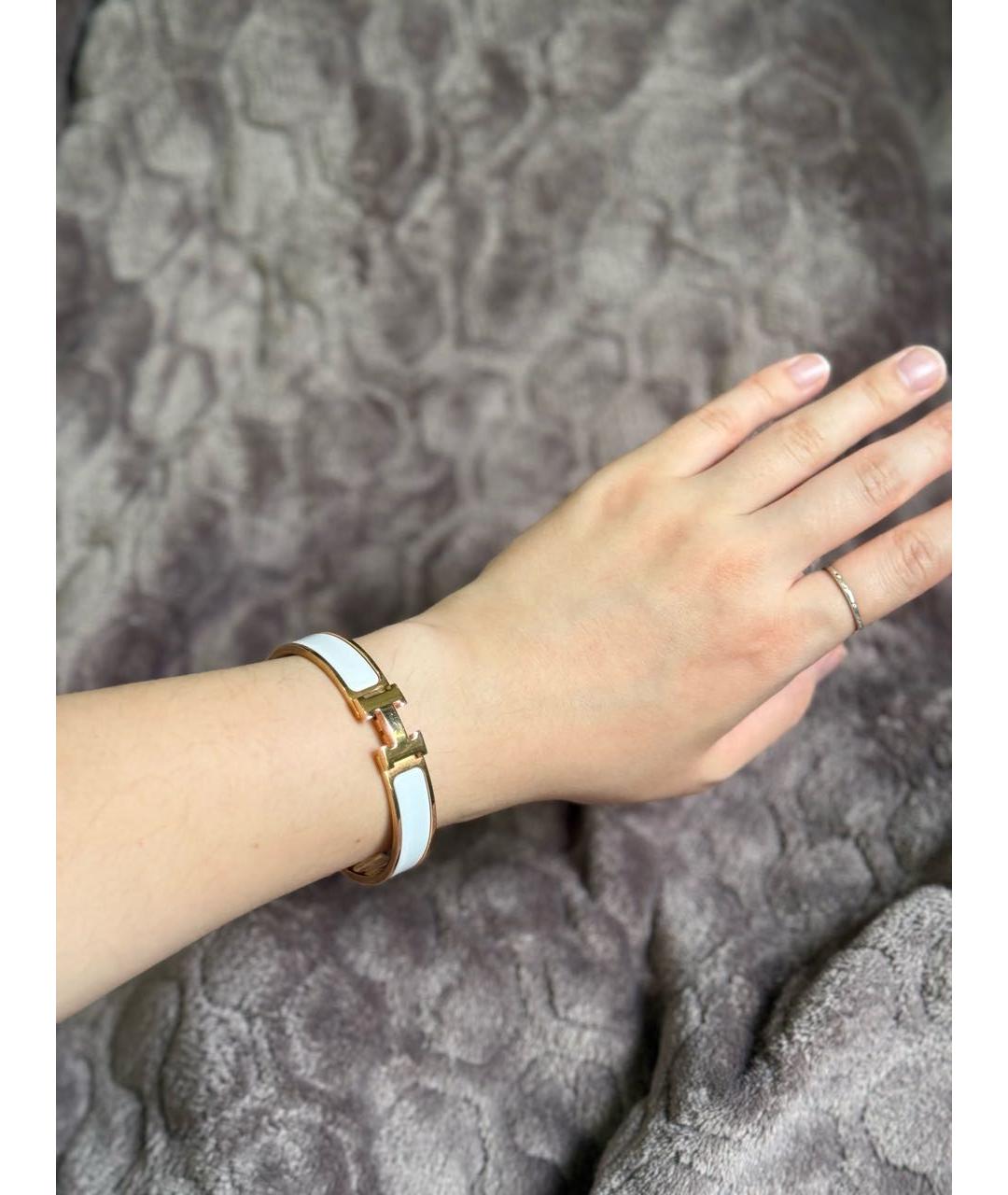 HERMES Белый браслет, фото 7