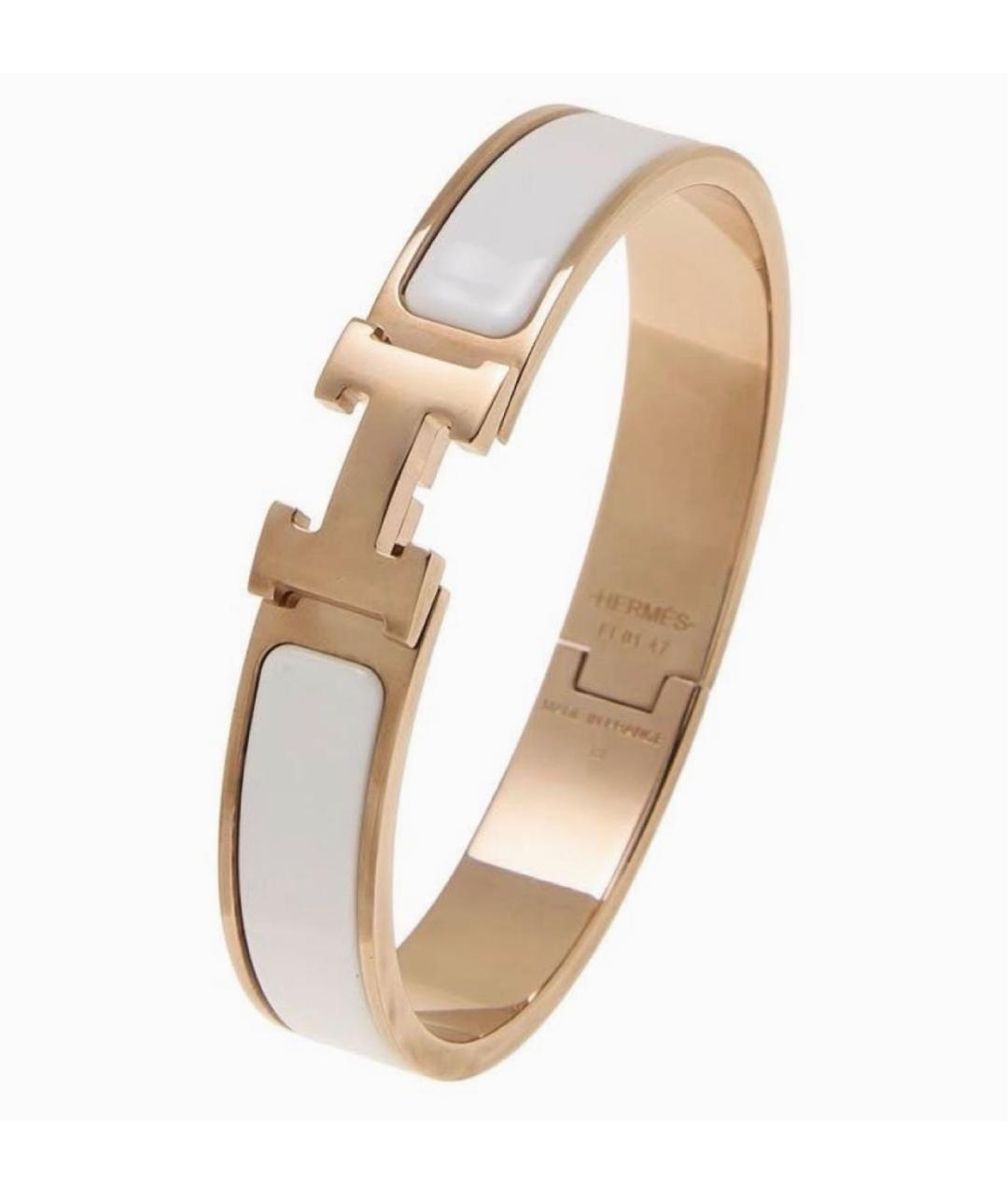 HERMES Белый браслет, фото 9