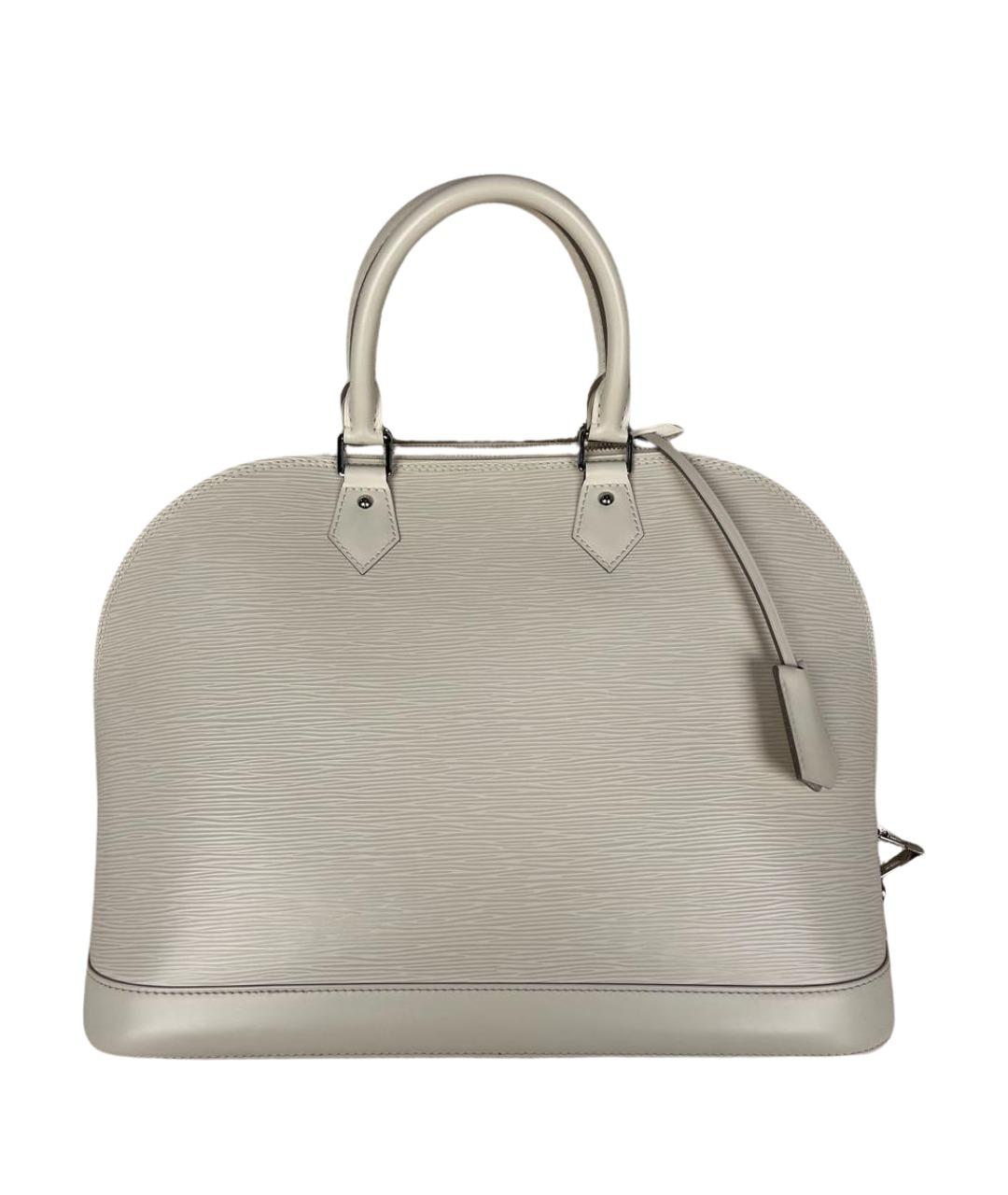 LOUIS VUITTON Белая кожаная сумка с короткими ручками, фото 1