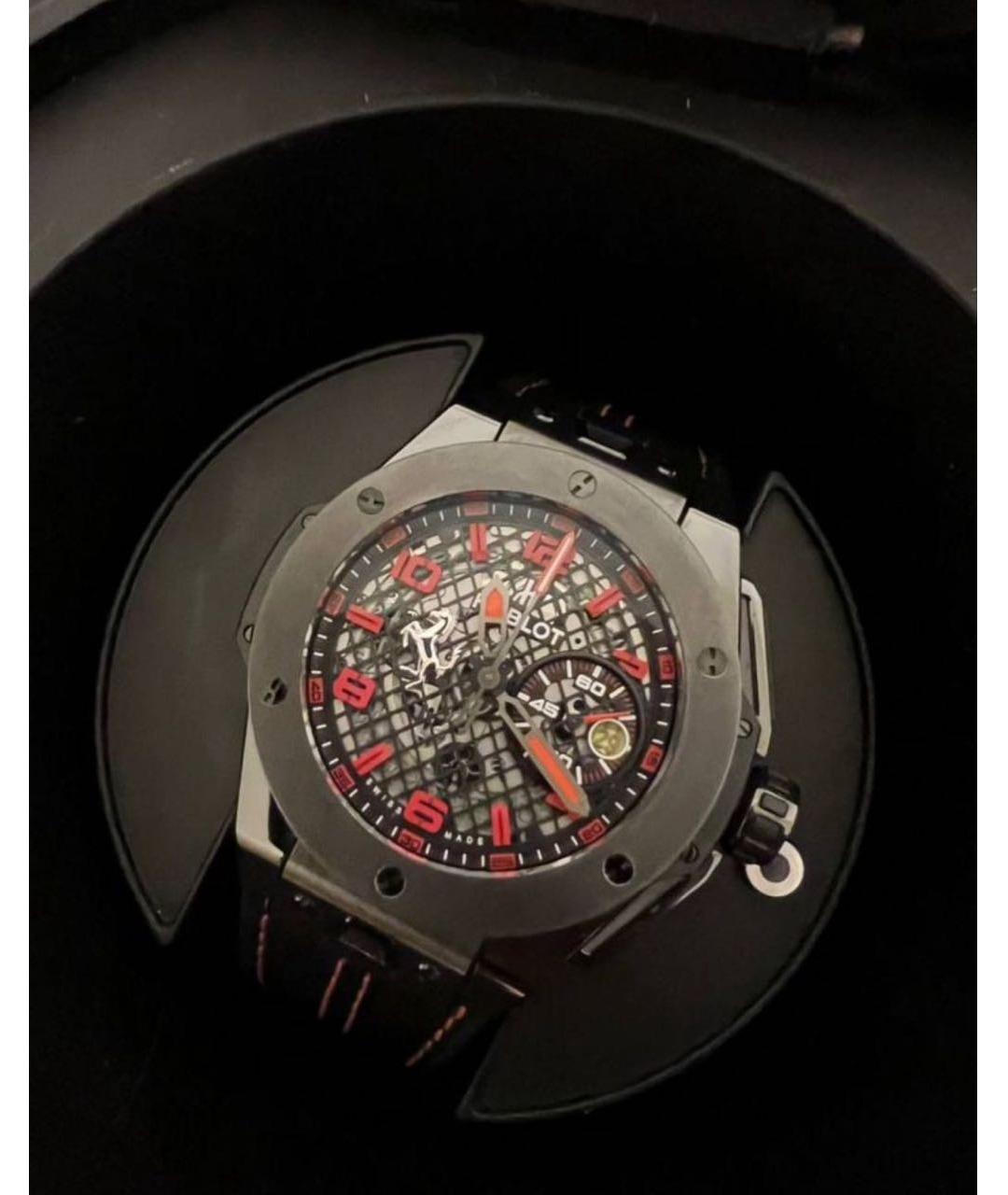 HUBLOT Черные стальные часы, фото 5