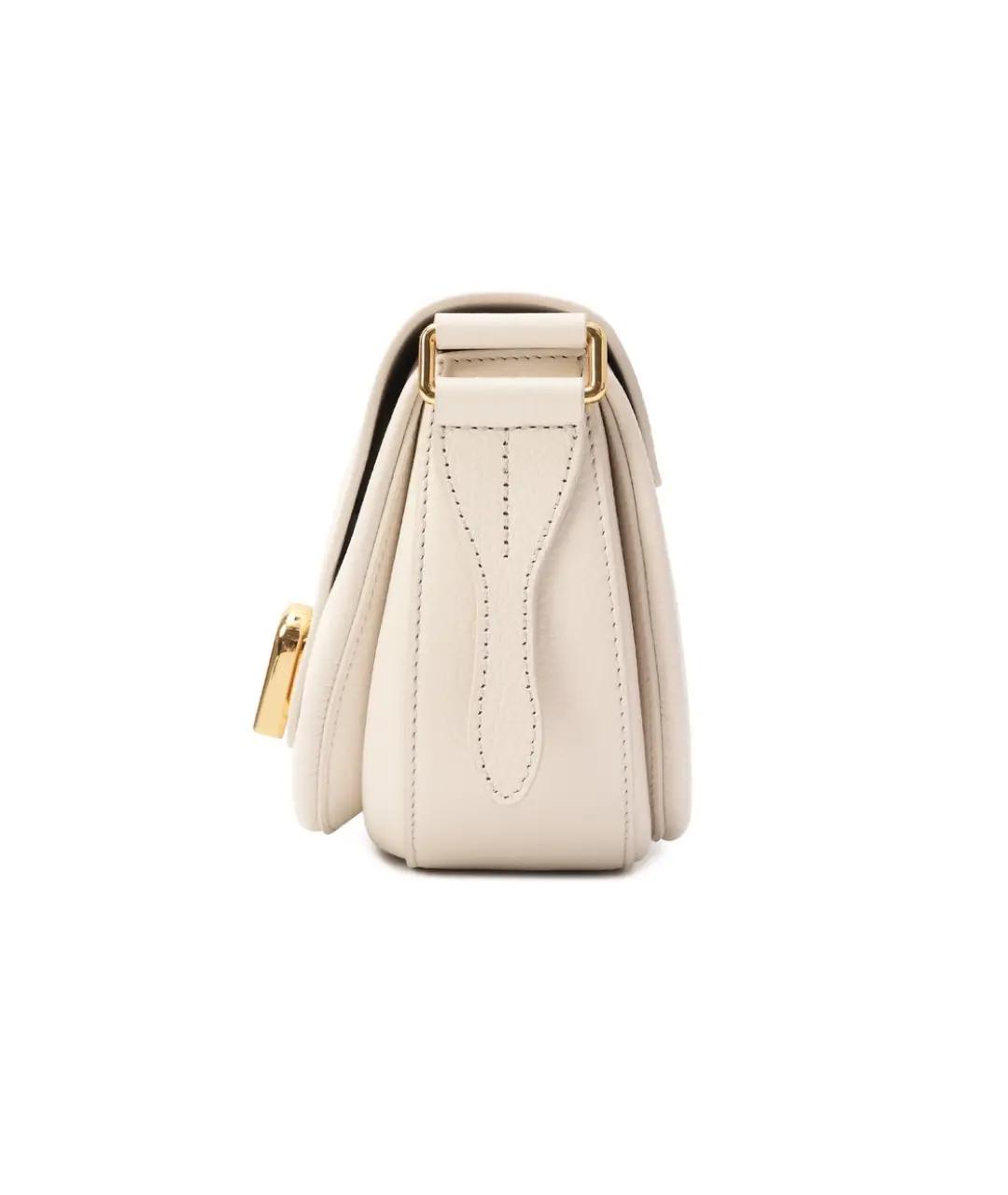 FURLA Бежевая кожаная сумка через плечо, фото 2