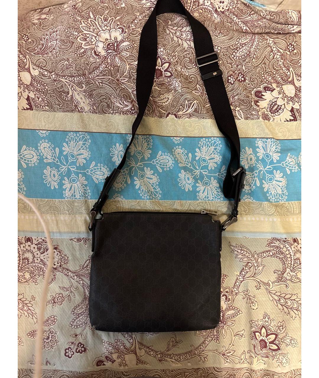 GUCCI Черная кожаная сумка на плечо, фото 2