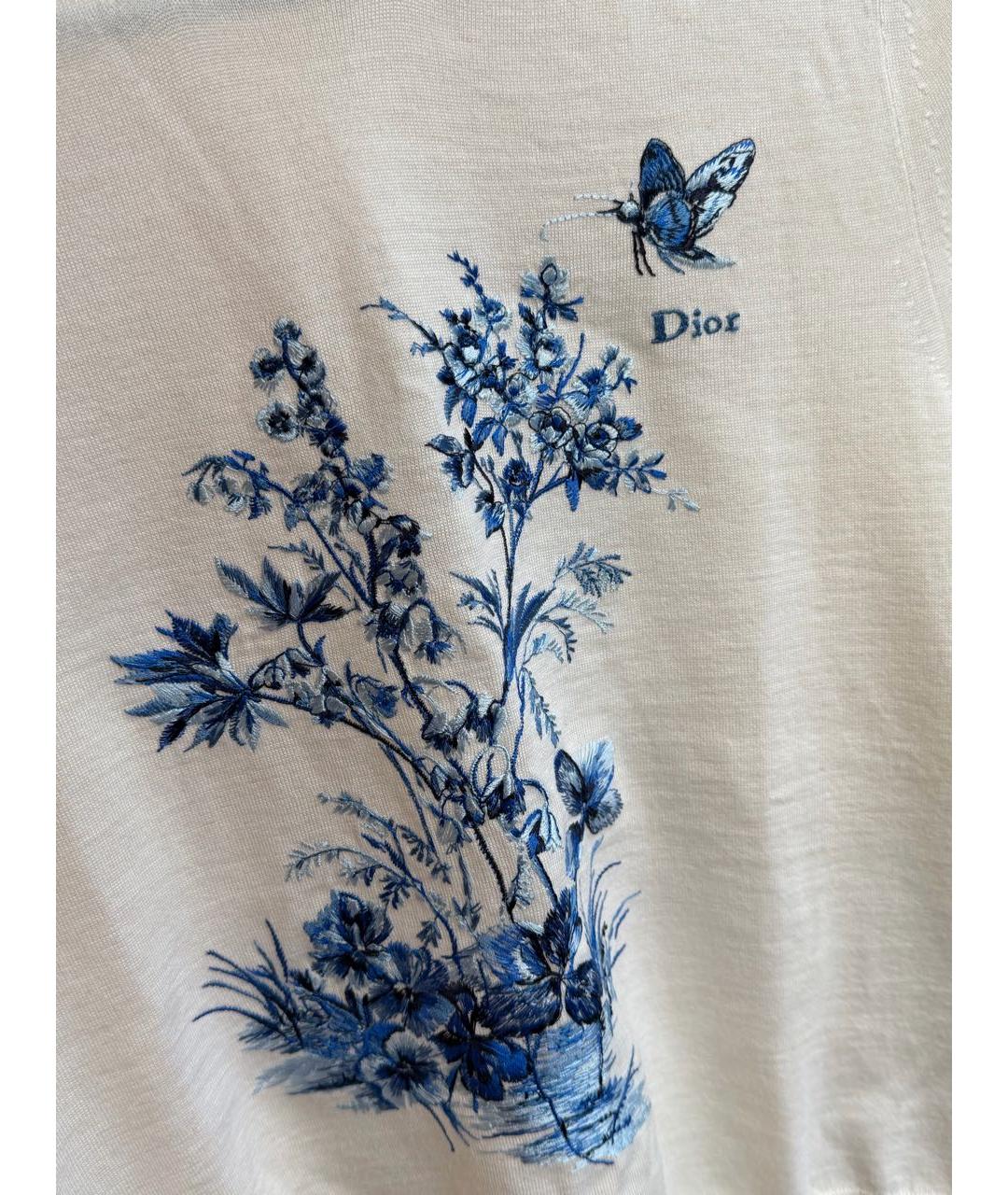 CHRISTIAN DIOR Белый шерстяной джемпер / свитер, фото 4