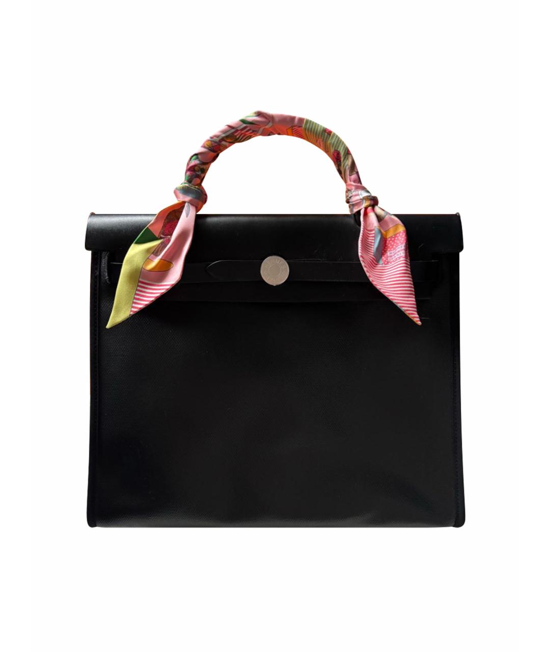 HERMES Черная тканевая сумка через плечо, фото 1