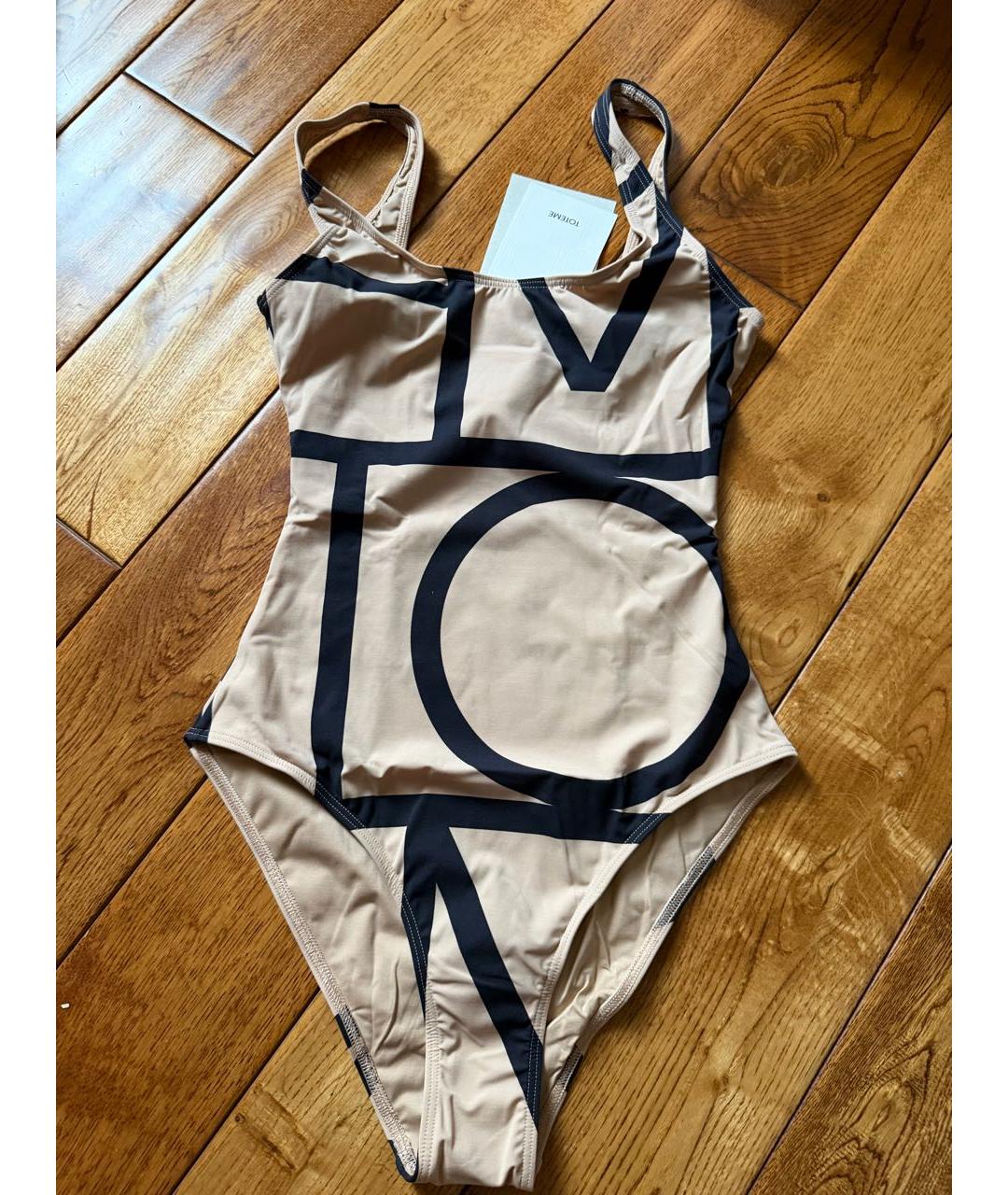 TOTEME Бежевый полиэстеровый купальник, фото 4
