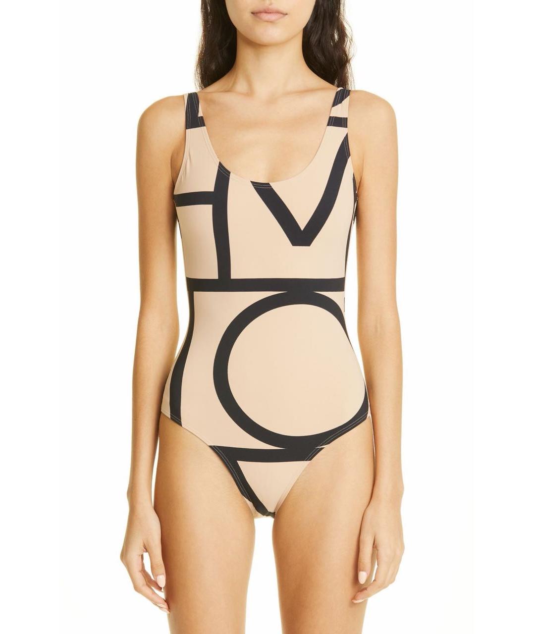 TOTEME Бежевый полиэстеровый купальник, фото 2