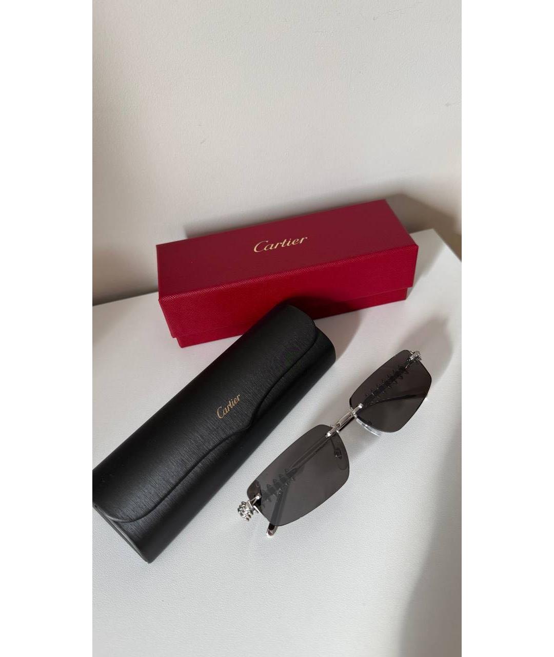 CARTIER Мульти деревянные солнцезащитные очки, фото 7