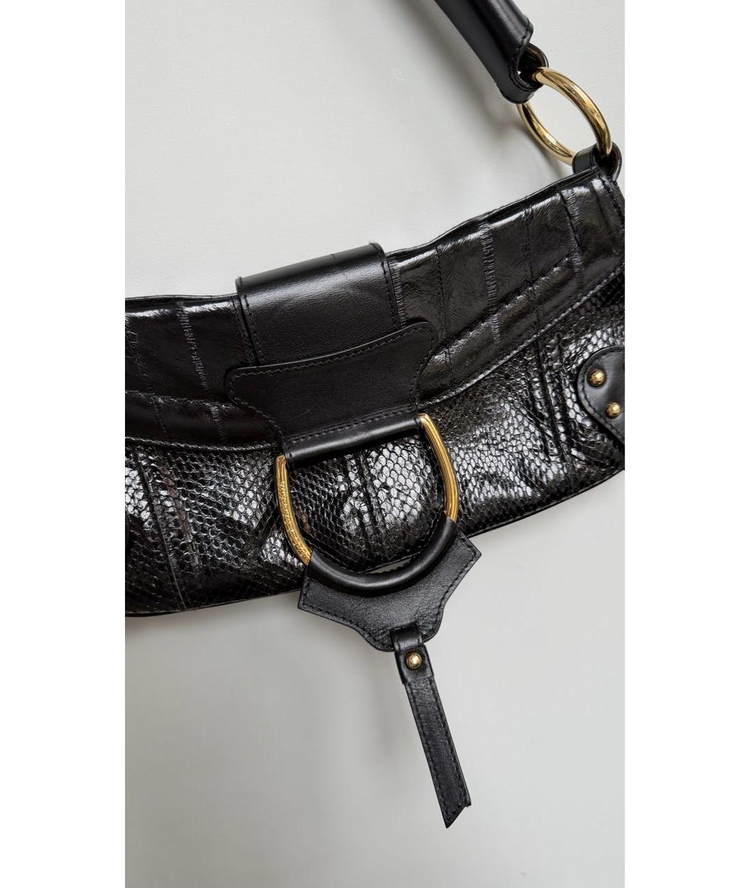 DOLCE&GABBANA Черная кожаная сумка с короткими ручками, фото 2