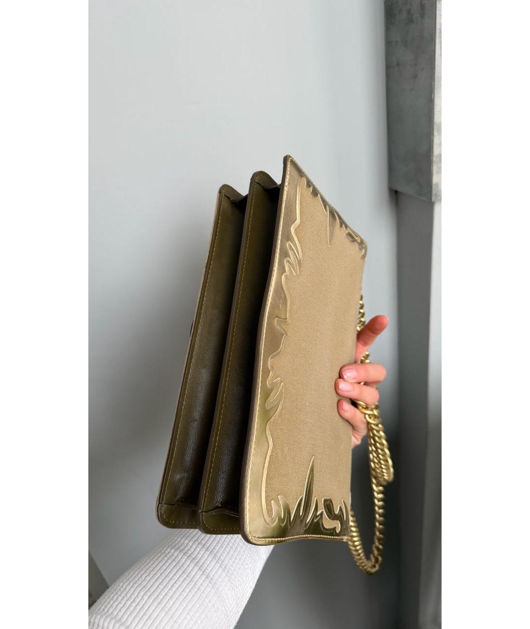 PINKO Бежевая деним сумка через плечо, фото 4