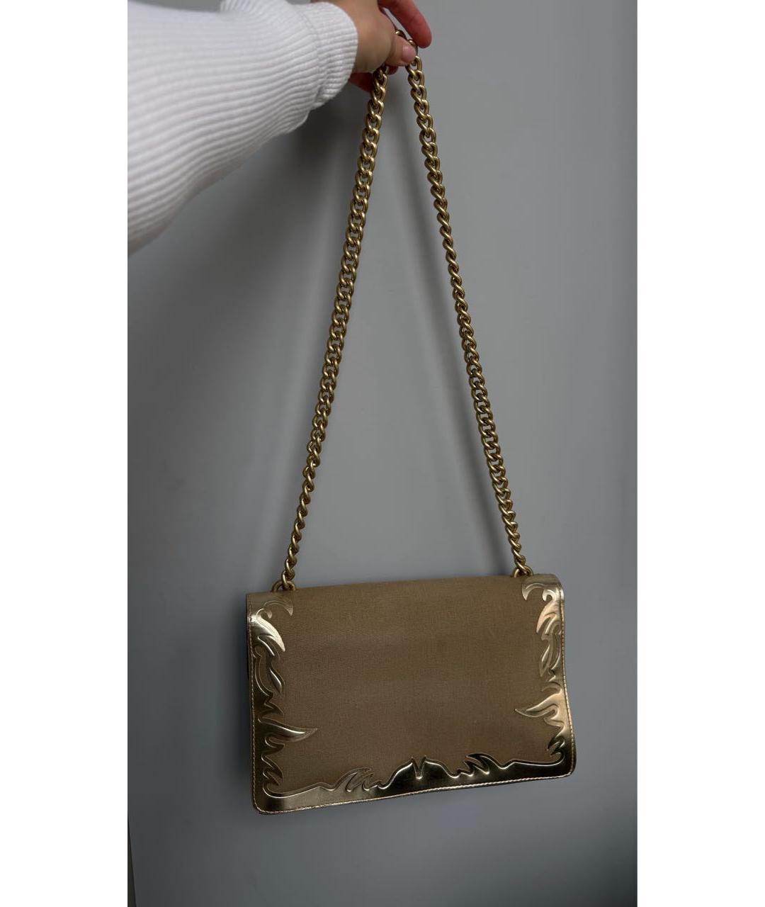 PINKO Бежевая деним сумка через плечо, фото 6