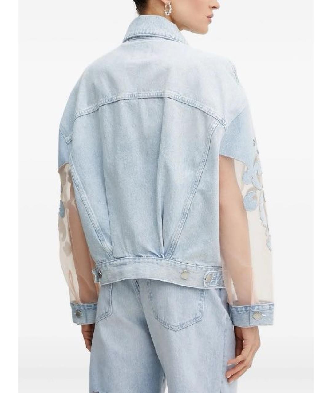 PINKO Голубая деним куртка, фото 8