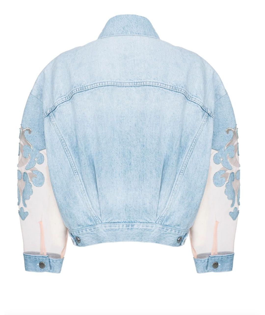 PINKO Голубая деним куртка, фото 2