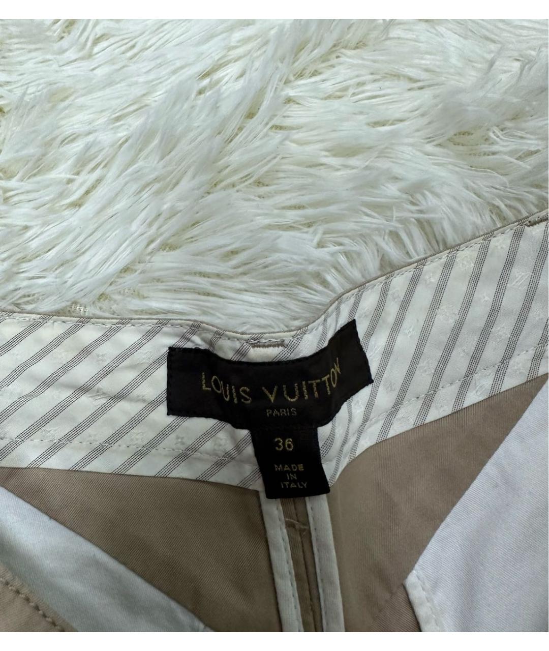 LOUIS VUITTON Бежевые шорты, фото 3