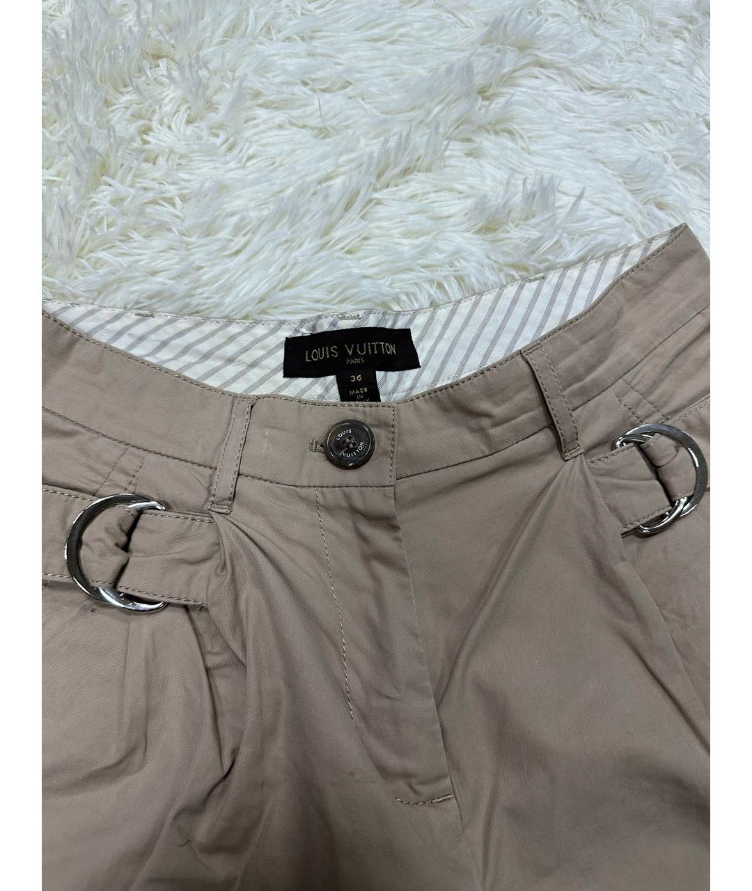 LOUIS VUITTON Бежевые шорты, фото 2