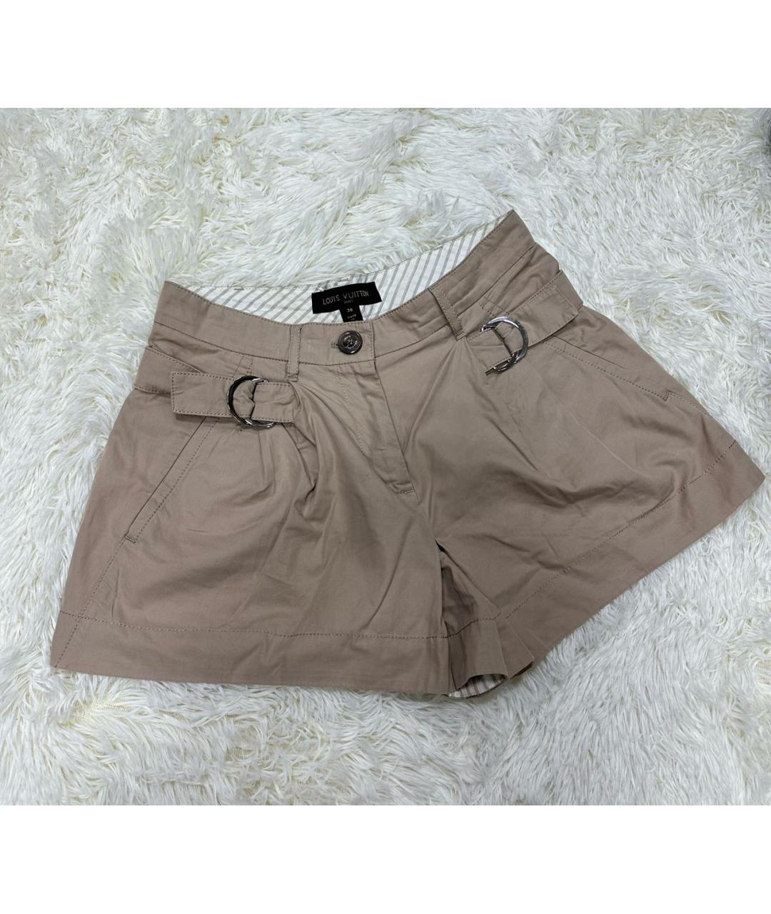 LOUIS VUITTON Бежевые шорты, фото 5