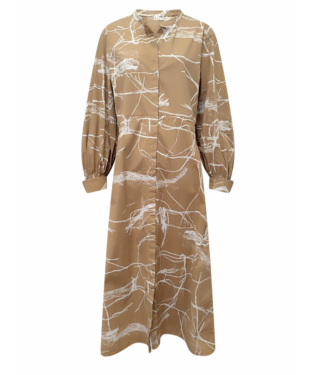 COS Бежевое хлопковое повседневное платье, фото 1