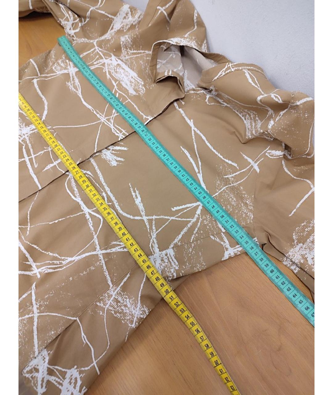 COS Бежевое хлопковое повседневное платье, фото 8