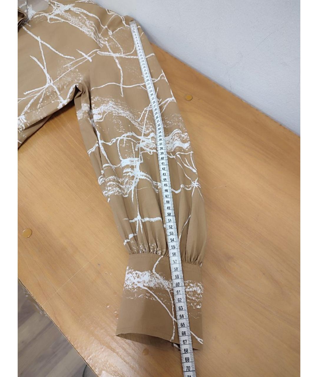 COS Бежевое хлопковое повседневное платье, фото 9