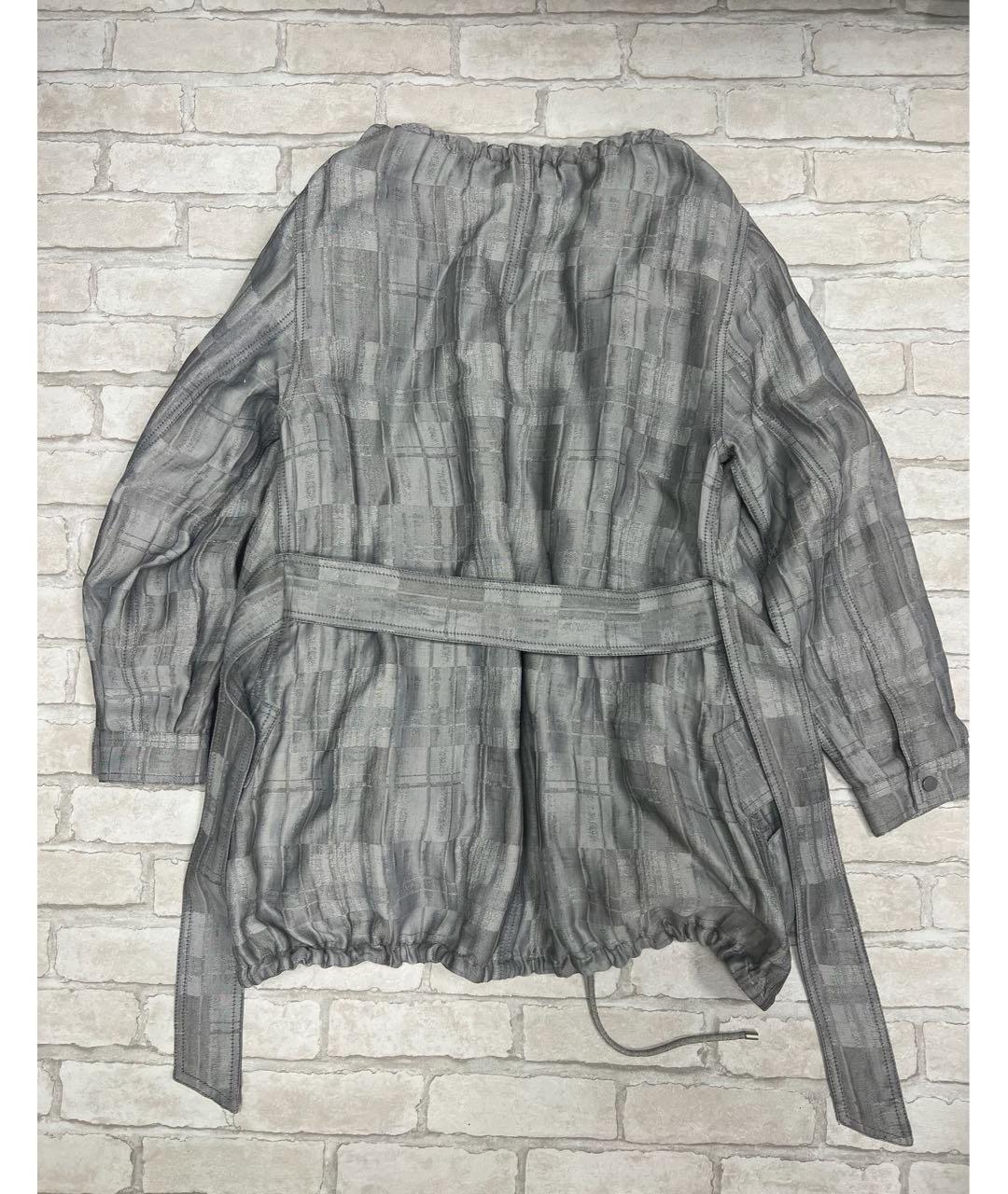 GIORGIO ARMANI Серая льняная куртка, фото 2