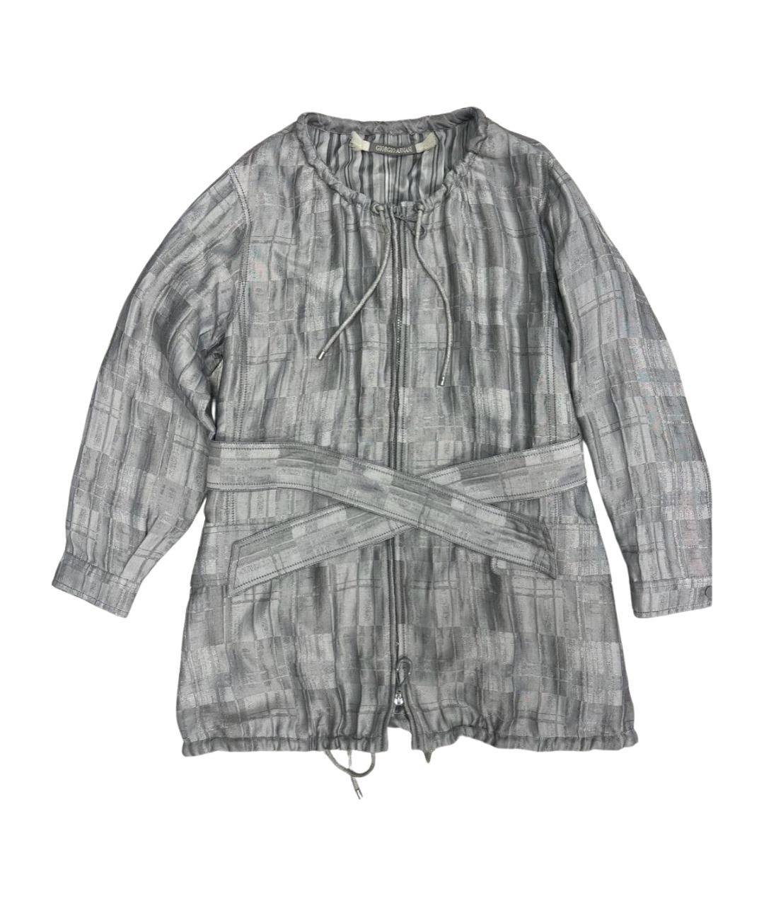 GIORGIO ARMANI Серая льняная куртка, фото 1