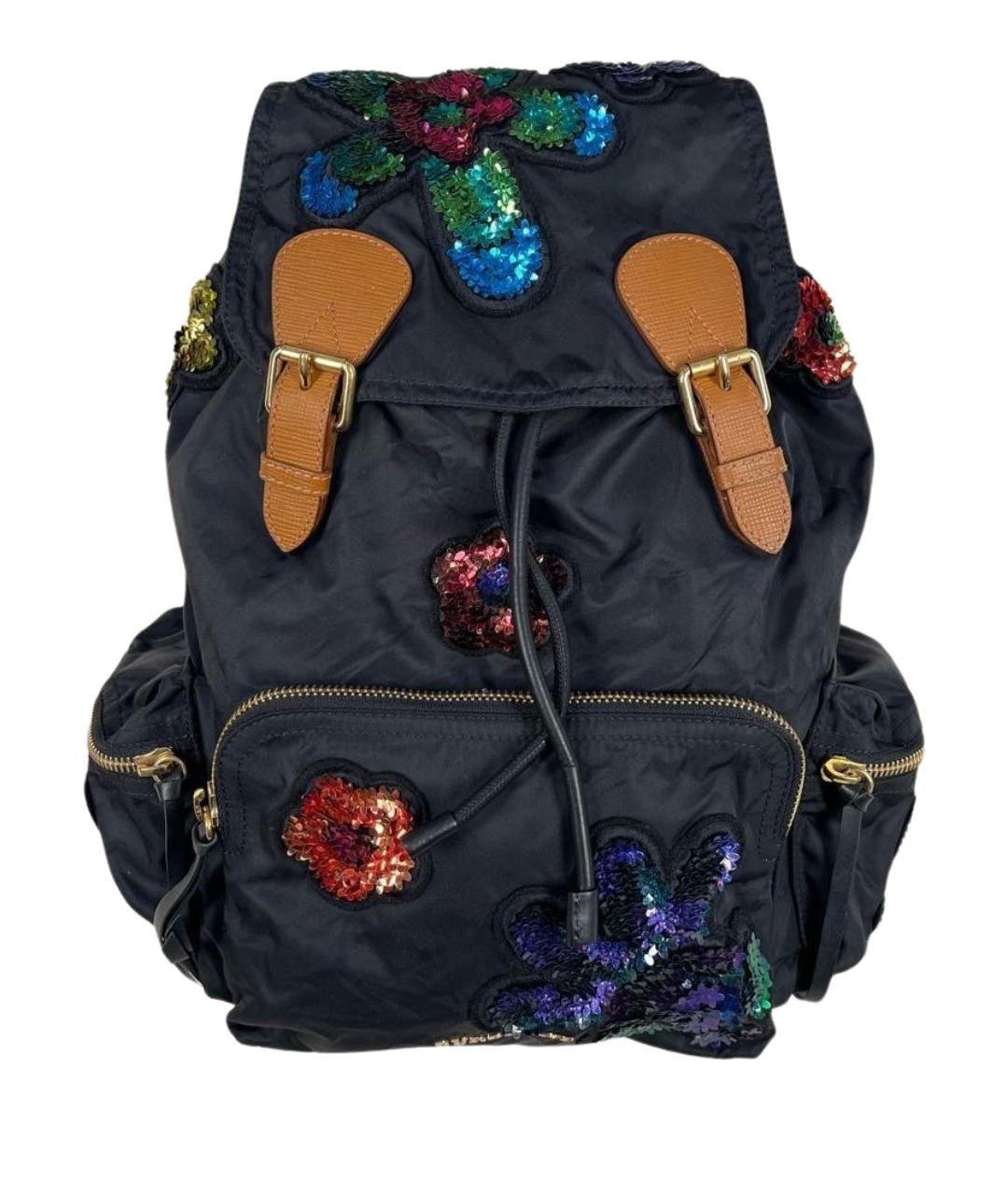 BURBERRY Черный синтетический рюкзак, фото 1