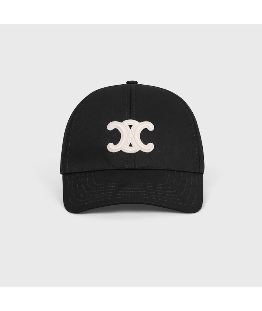 CELINE Черная хлопковая кепка, фото 6