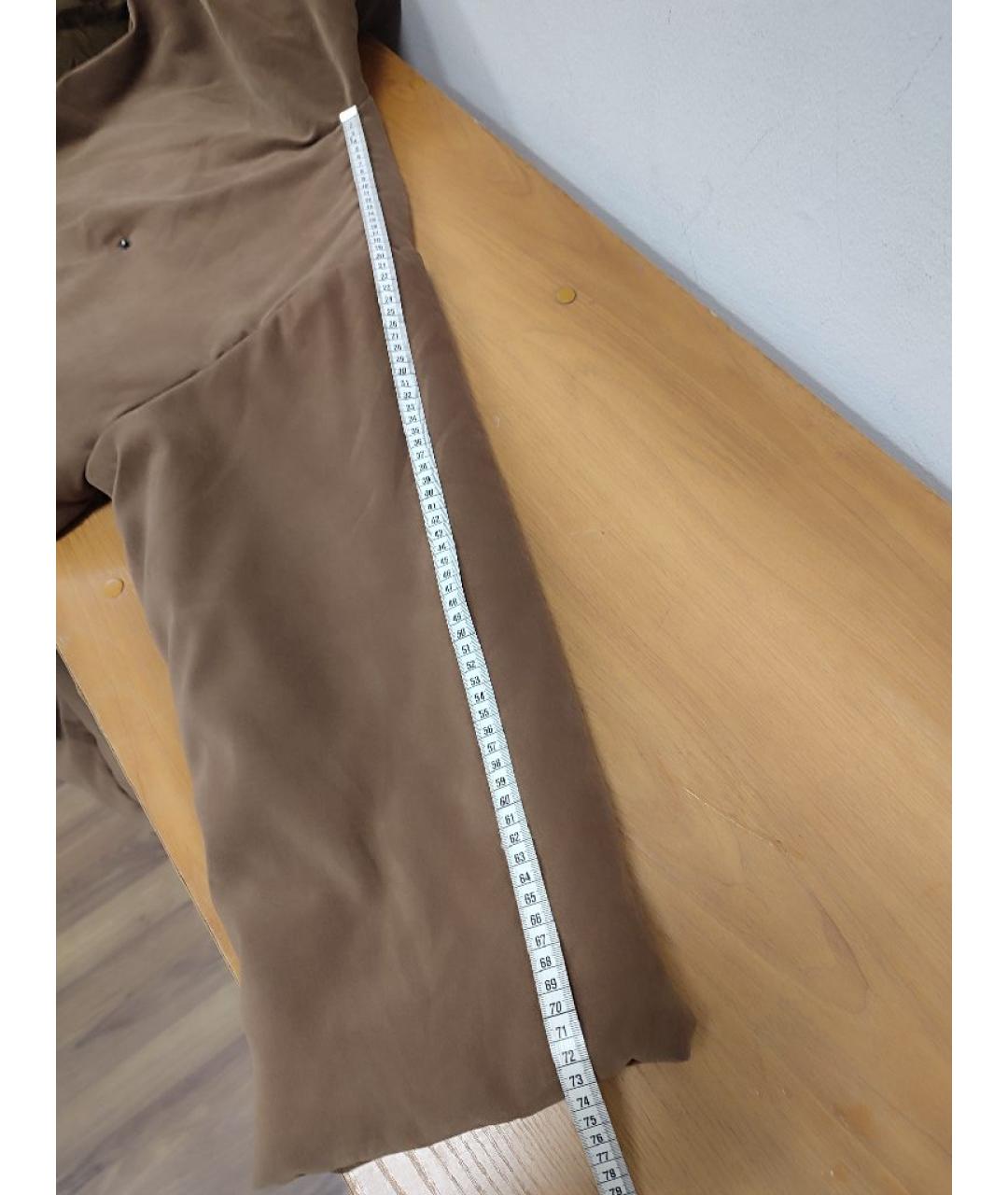 MAX MARA Коричневое полиэстеровое пальто, фото 9