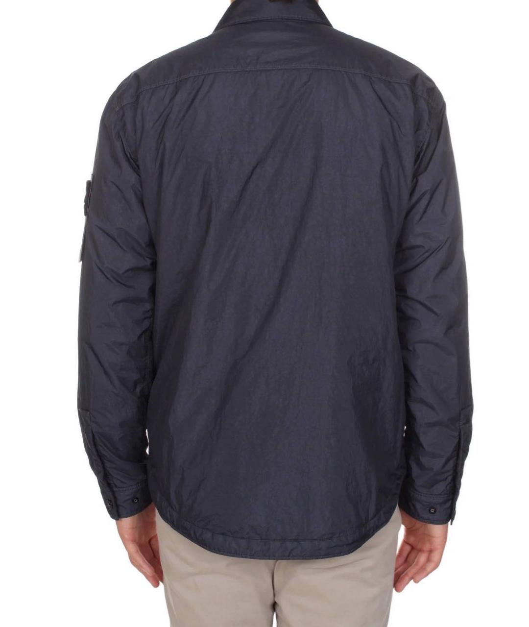 STONE ISLAND Темно-синяя полиамидовая куртка, фото 2
