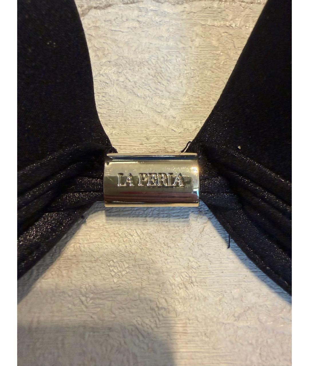 LA PERLA Черный полиамидовый купальник, фото 3