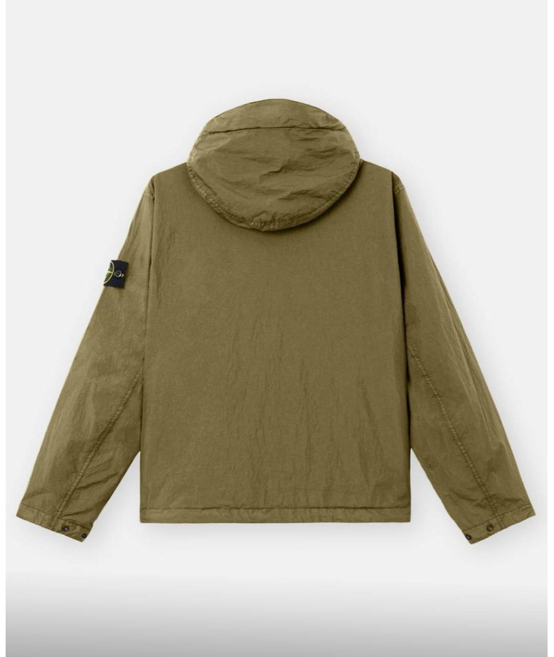 STONE ISLAND Хаки полиамидовая куртка, фото 2