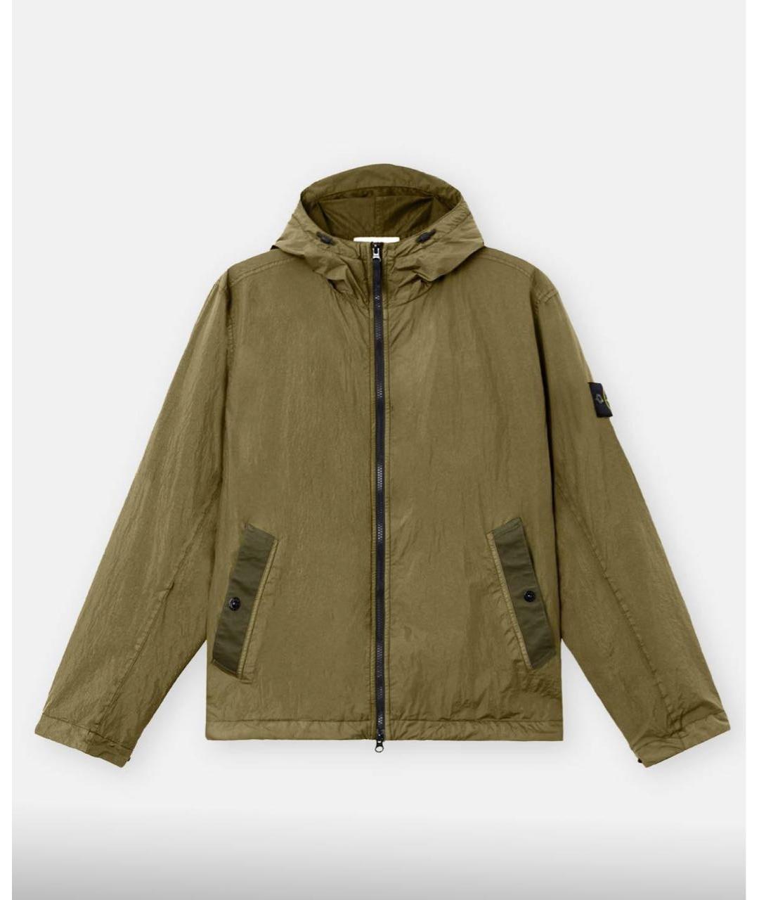 STONE ISLAND Хаки полиамидовая куртка, фото 6