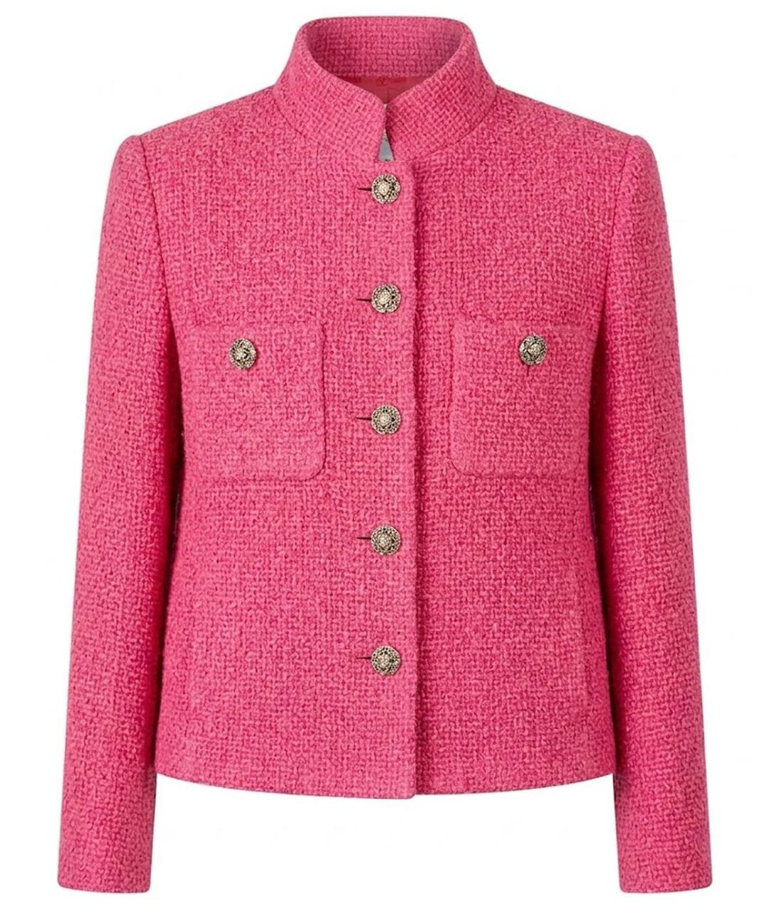 CHANEL Фуксия твидовый жакет/пиджак, фото 1