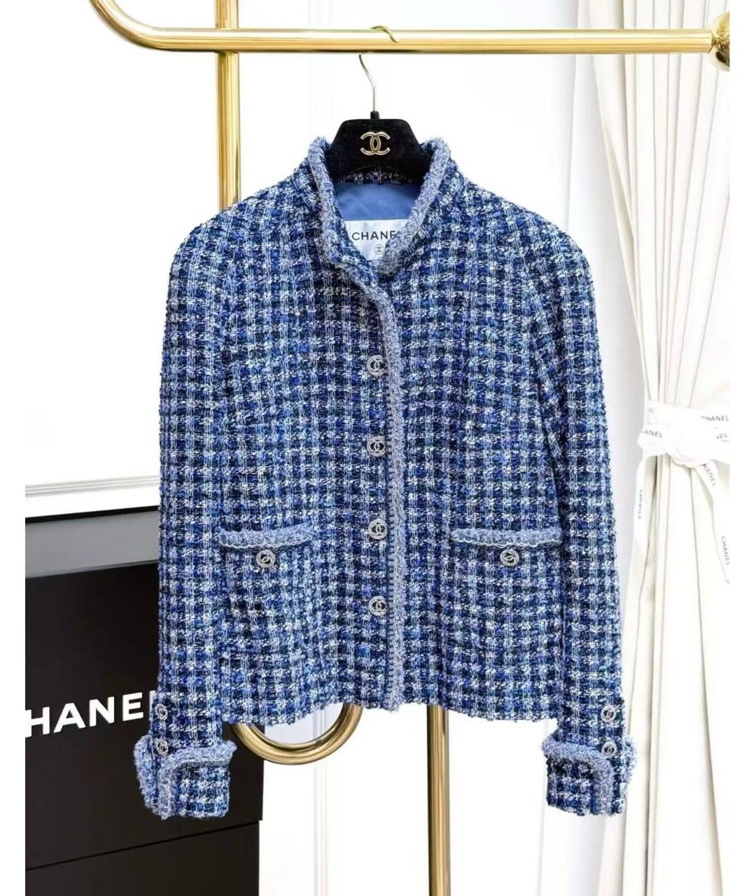CHANEL Твидовый жакет/пиджак, фото 6