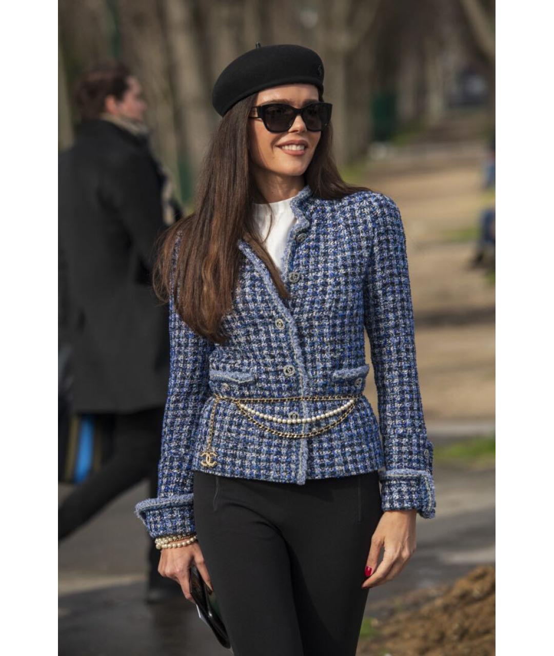 CHANEL Твидовый жакет/пиджак, фото 2