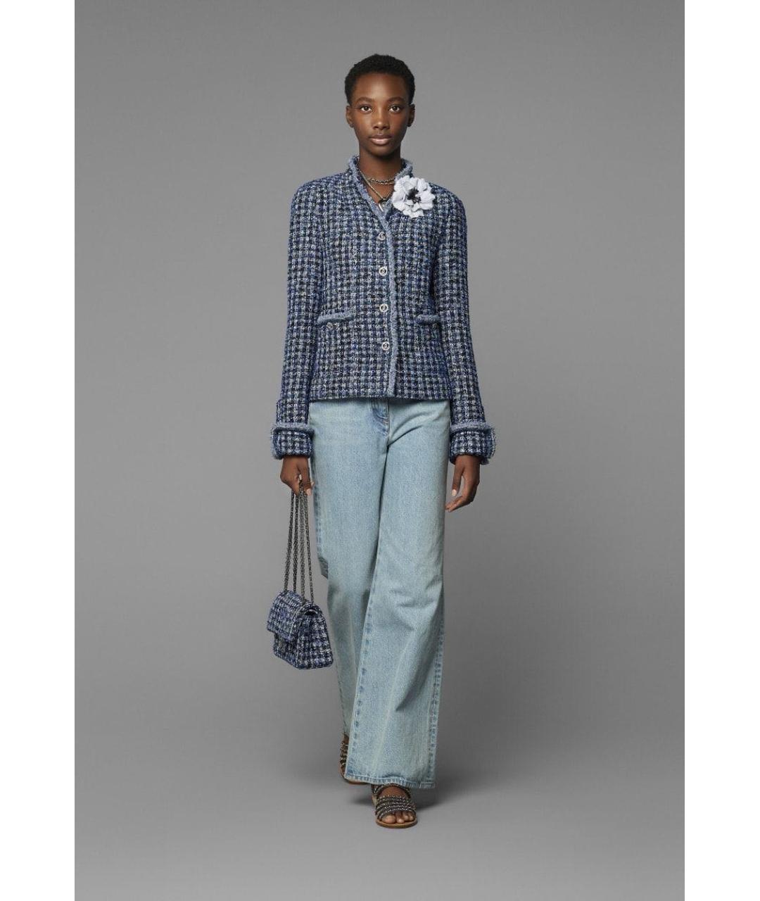 CHANEL Твидовый жакет/пиджак, фото 3