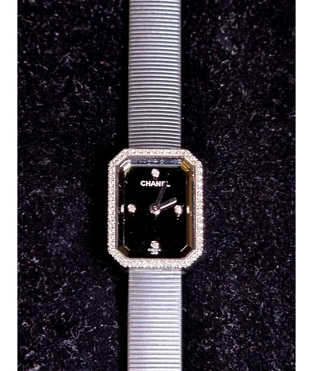 CHANEL Черные часы из белого золота, фото 3