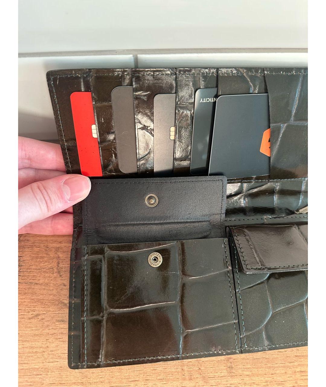 JEAN PAUL GAULTIER Коричневый кожаный кошелек, фото 7