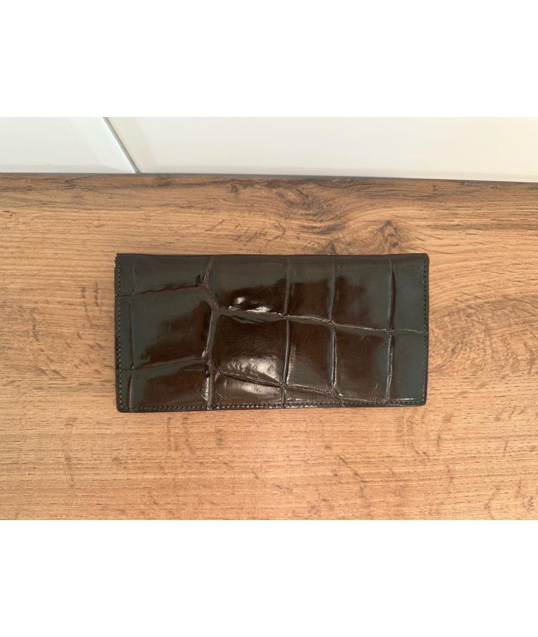 JEAN PAUL GAULTIER Коричневый кожаный кошелек, фото 2