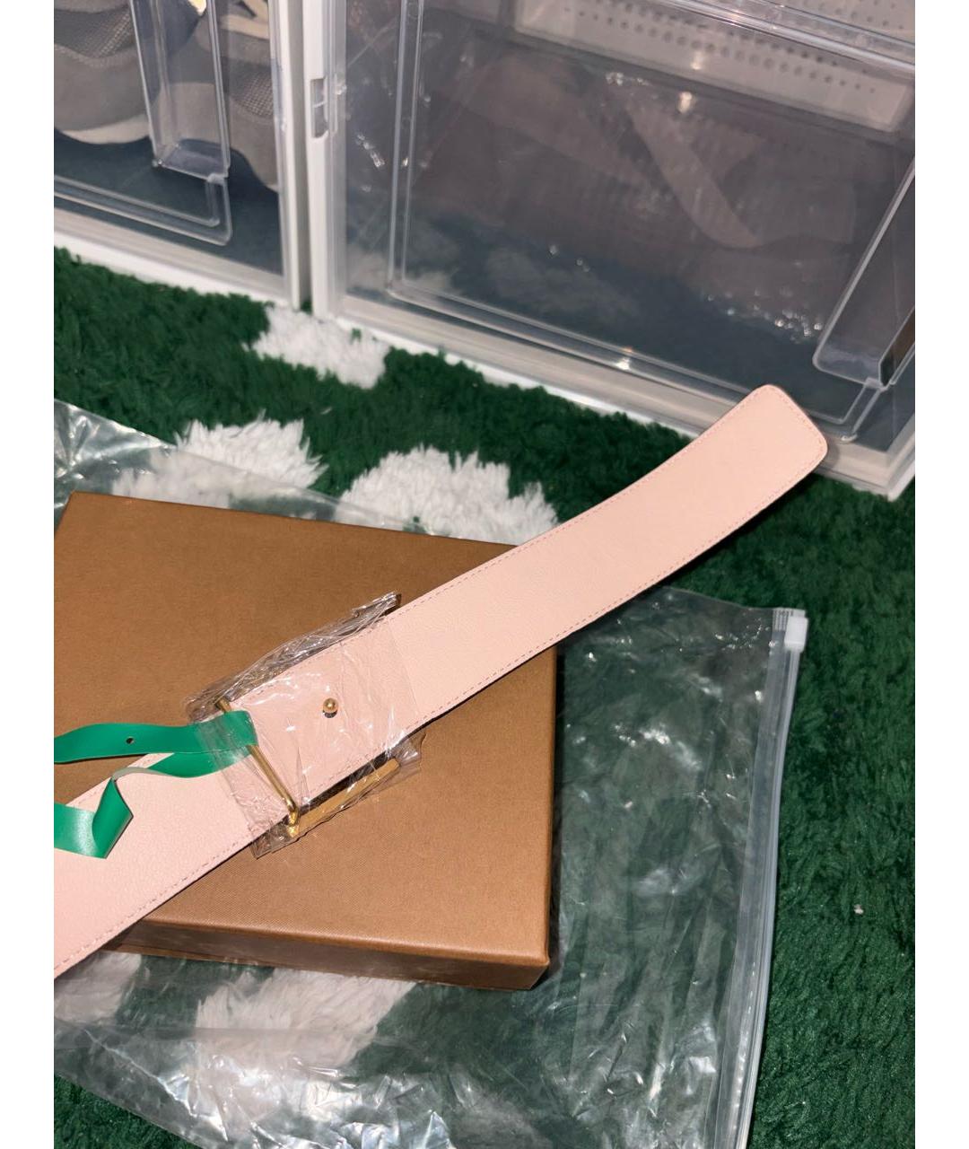 BURBERRY Коричневый кожаный ремень, фото 2